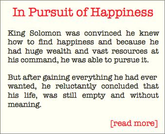 In Pursuit of Happiness