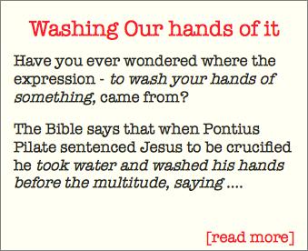 Washing Our Hands of It