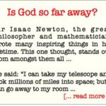Is God So Far Away?