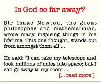 Is God So Far Away?