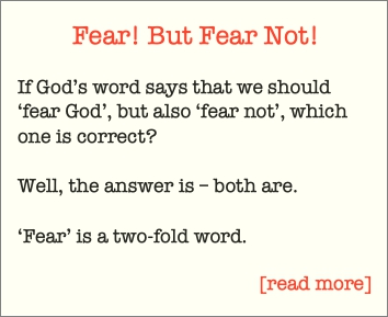Fear But Fear Not